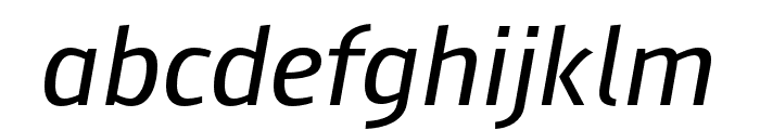 AugustSans-Italic Font LOWERCASE