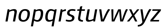 AugustSans-Italic Font LOWERCASE