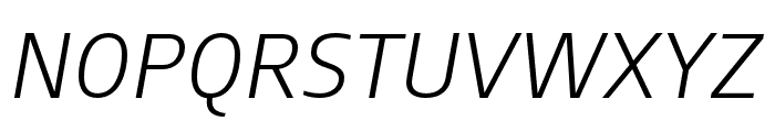 AugustSans-LightItalic Font UPPERCASE