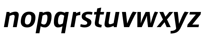 AugustSans-MediumItalic Font LOWERCASE