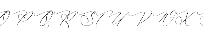 Augusthin Beatrice Italic Font UPPERCASE