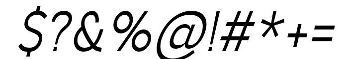 AukimCondensedItalic Font OTHER CHARS