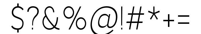 AukimLightCondensed Font OTHER CHARS