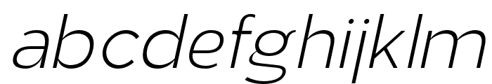 AukimLightItalic Font LOWERCASE