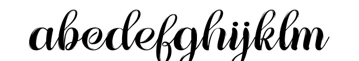 AuliyaRahmah-Regular Font LOWERCASE
