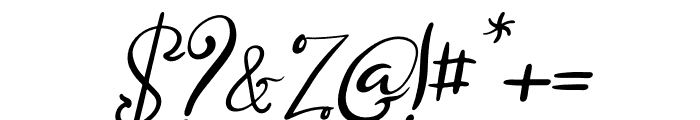 Aullia Beauty Italic Font OTHER CHARS
