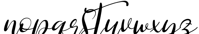 Aullia Beauty Italic Font LOWERCASE