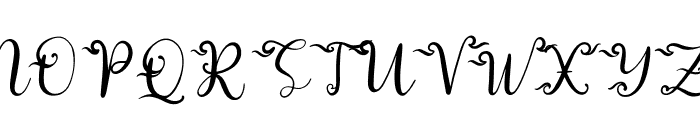 Aullia Beauty Font UPPERCASE