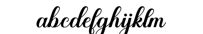 Aulyani Font LOWERCASE