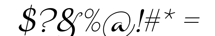Aulyars Italic Font OTHER CHARS