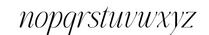 Aumiller Serif ExtLt Ita Font LOWERCASE