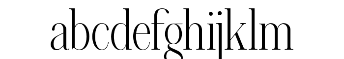 Aumiller Serif Extra Light Font LOWERCASE