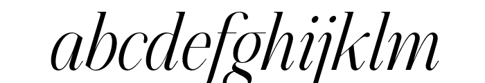 Aumiller Serif Light Italic Font LOWERCASE