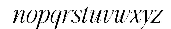 Aumiller Serif Light Italic Font LOWERCASE