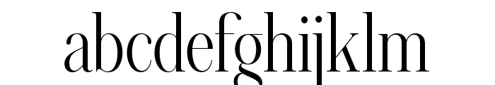 Aumiller Serif Light Font LOWERCASE