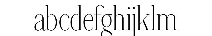 Aumiller Serif Thin Font LOWERCASE