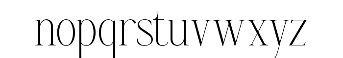 Aumiller Serif Thin Font LOWERCASE