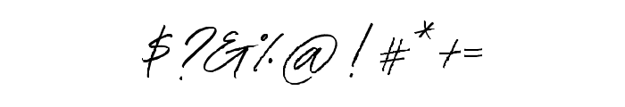 Aunofa Script Regular Font OTHER CHARS
