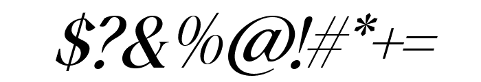 Aurallia Italic Regular Font OTHER CHARS