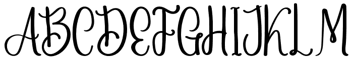 Auranthy Font UPPERCASE