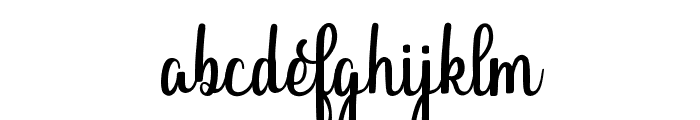 Auranthy Font LOWERCASE