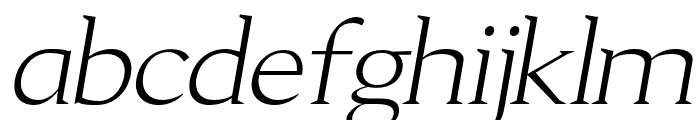 Aureate regular-italic Font LOWERCASE