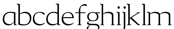 Aureate regular Font LOWERCASE