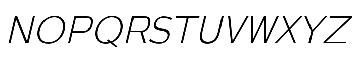 Aurel light-italic Font UPPERCASE