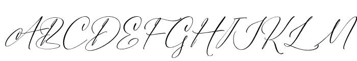Aurelly Dattian Italic Font UPPERCASE