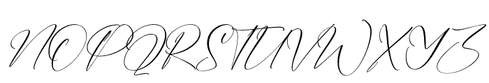 Aurelly Dattian Italic Font UPPERCASE