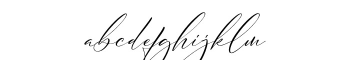 Aurelly Dattian Italic Font LOWERCASE
