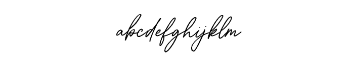 Aurelly Signature Slant ALT Font LOWERCASE