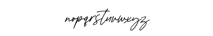 Aurelly Signature Slant ALT Font LOWERCASE