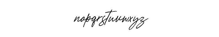 Aurelly Signature Slant Font LOWERCASE
