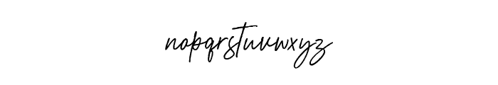 Aurelly Signature Font LOWERCASE