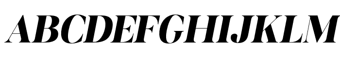 Aurestine Serif Black Italic Font UPPERCASE