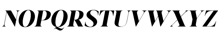Aurestine Serif Black Italic Font UPPERCASE