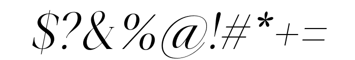 Aurestine Serif ExtLt Ita Font OTHER CHARS
