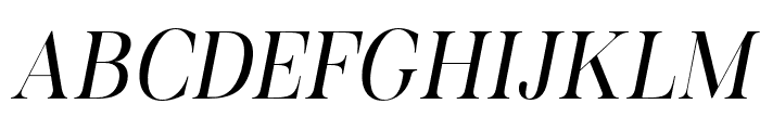 Aurestine Serif Light Italic Font UPPERCASE