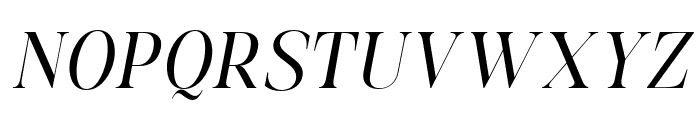Aurestine Serif Light Italic Font UPPERCASE