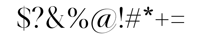 Aurestine Serif Light Font OTHER CHARS