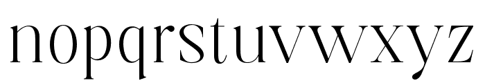 Aurestine Serif Thin Font LOWERCASE
