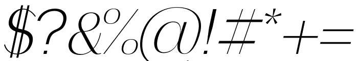 Aurilia Italic Font OTHER CHARS