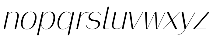Aurilia Italic Font LOWERCASE