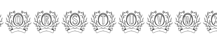 Auro Monogram Font LOWERCASE