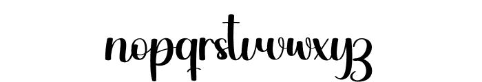 Aurora Chubby Font LOWERCASE