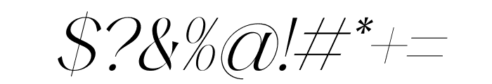 Aurora Magnollia Serif Italic Font OTHER CHARS