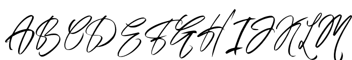 AustandSignature-Regular Font UPPERCASE