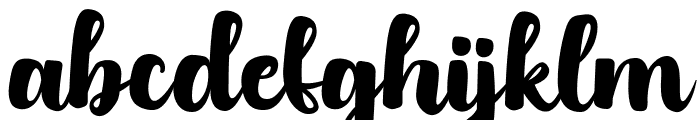 Austhatic Script Font LOWERCASE