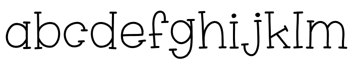 Austin Regular Font LOWERCASE